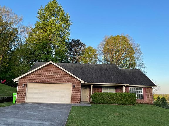 Front of house with Double enclosed garage