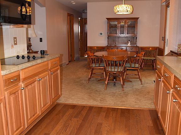 Kitchen from garage door.