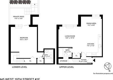 2nd image of 445 W 19th St APT 1F