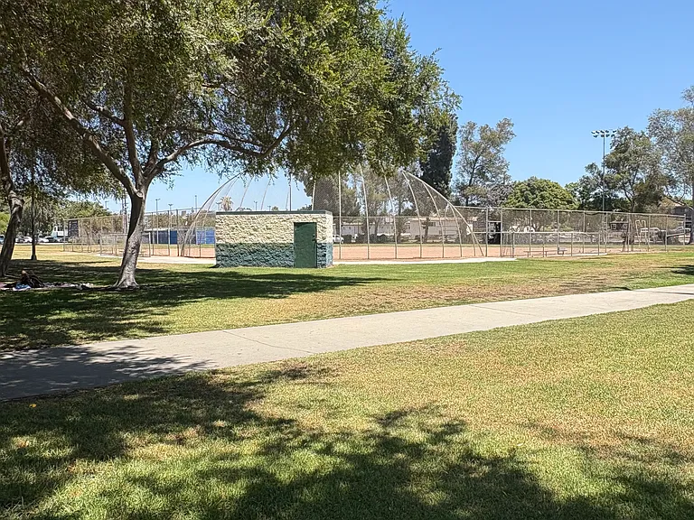 View from the front of the house. Park located across the small street