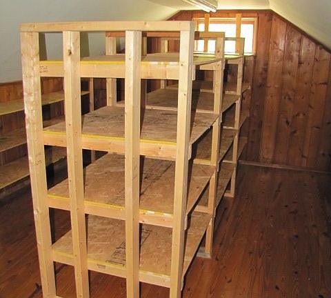 Additional walk up attic storage