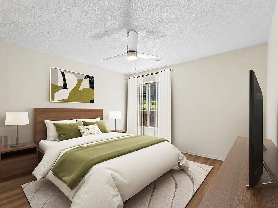 Renovated Package I bedroom with hard surface flooring