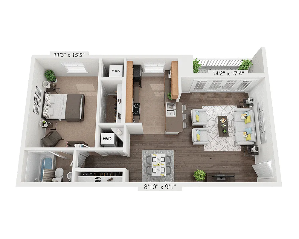 Floor plan Plan A1B
