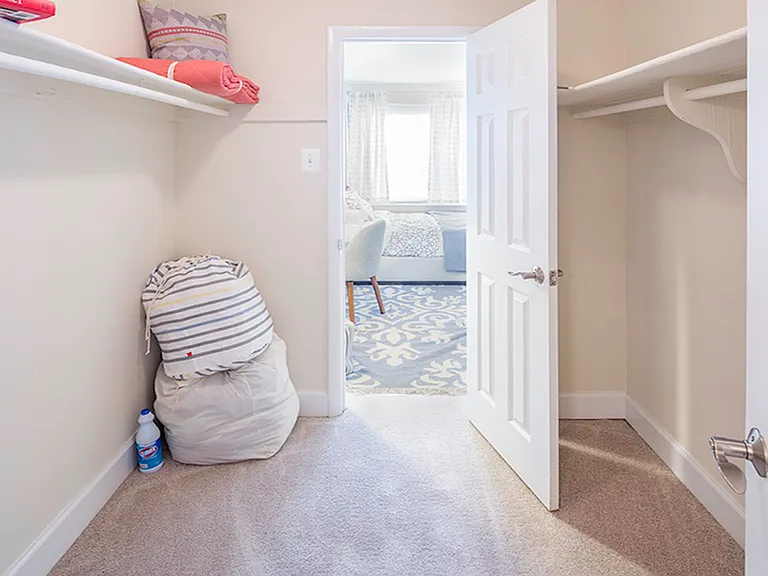 Convenient oversized closet