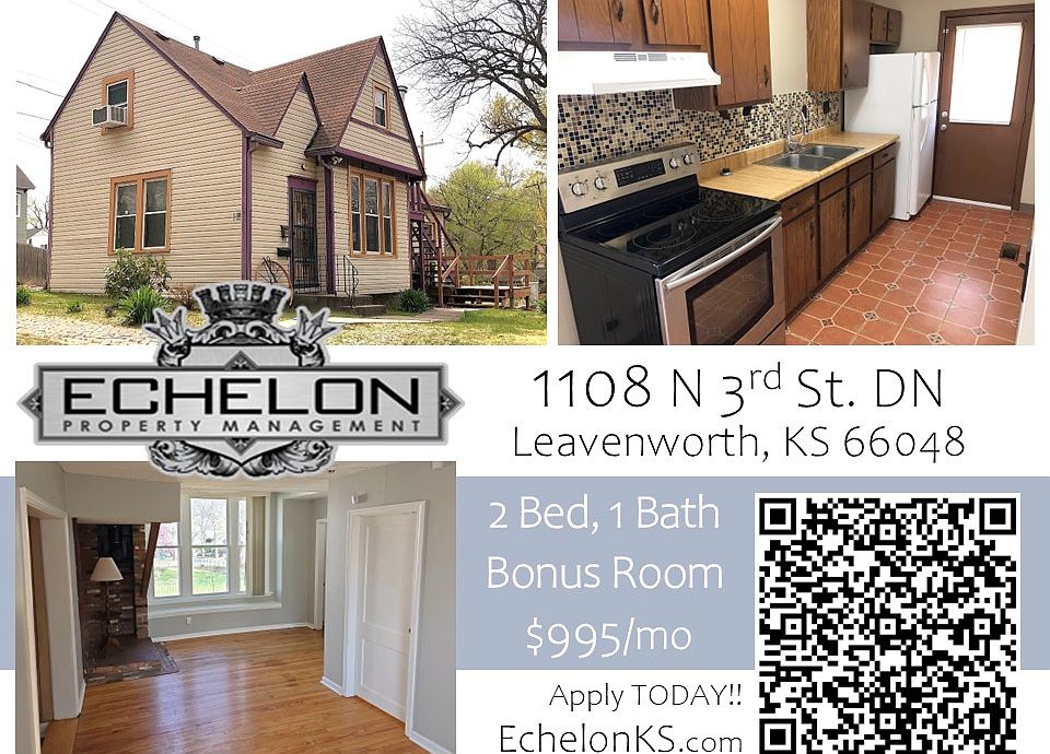 GROUND LEVEL DUPLEX
1108 S 3rd St., DN, Leavenworth, KS 66048