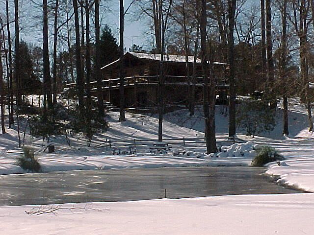 Cabin in the snow!