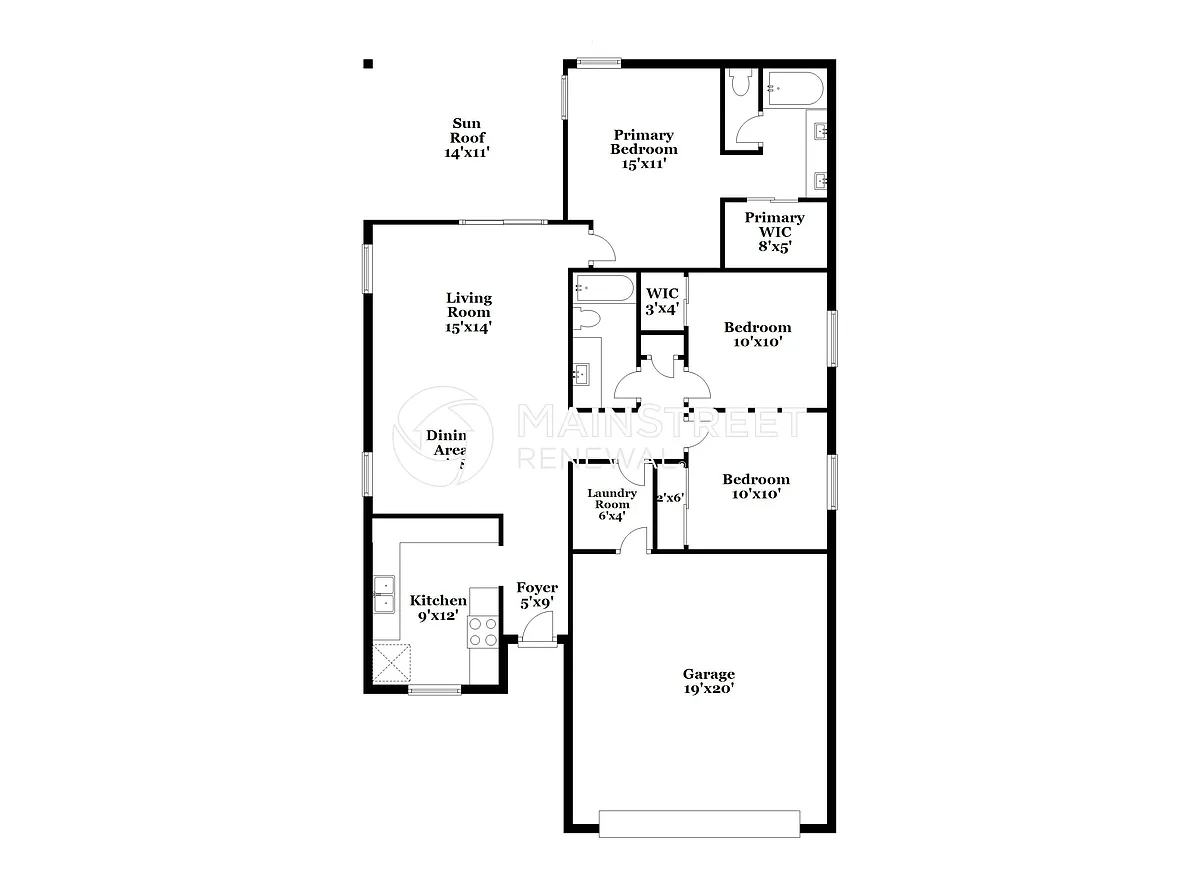 Floor Plan - 7721 W Rancho Dr