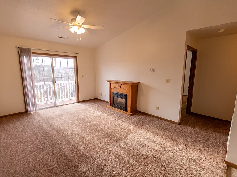 Cedar Ridge Living Room (fireplace on select apartment homes)