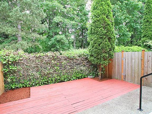 fenced backyard area