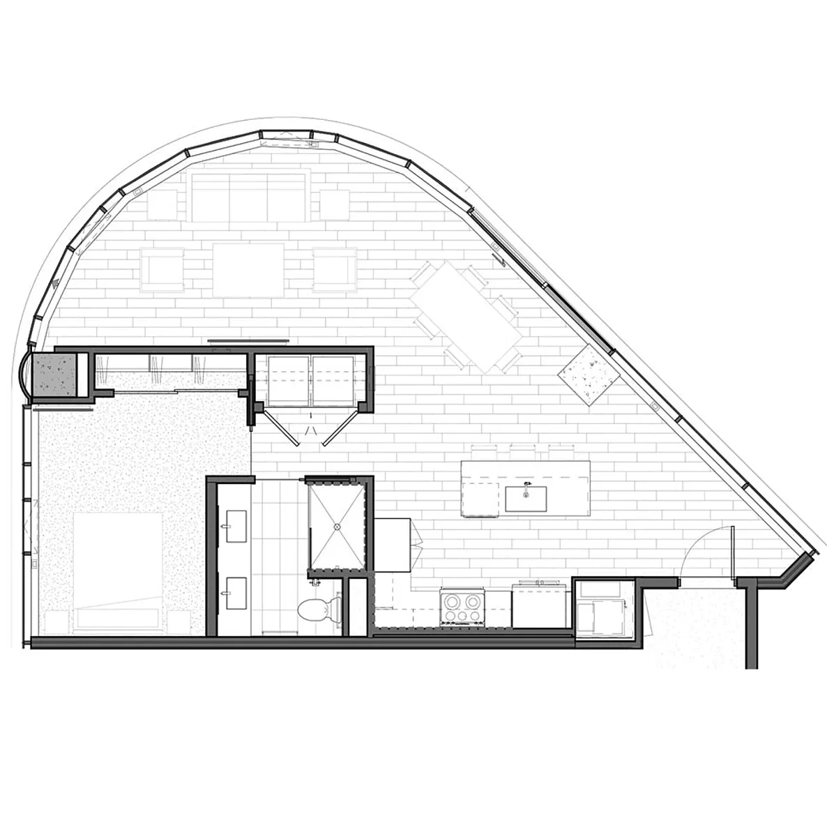 Floor plan One Bedroom