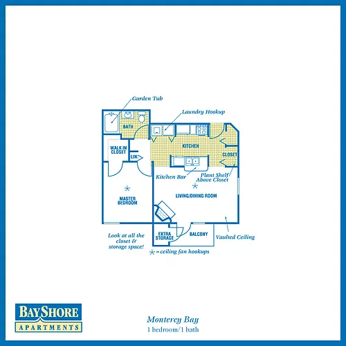 Floor plan B Monterey Bay 1.1 Up