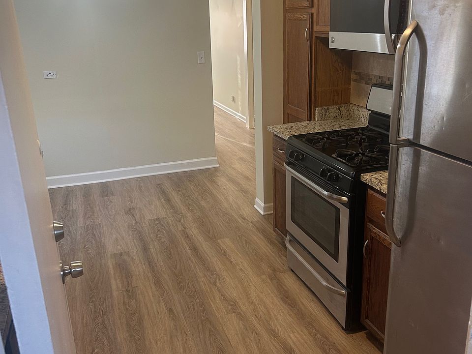 Brand new flooring in kitchen