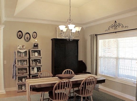 Formal dining area. 