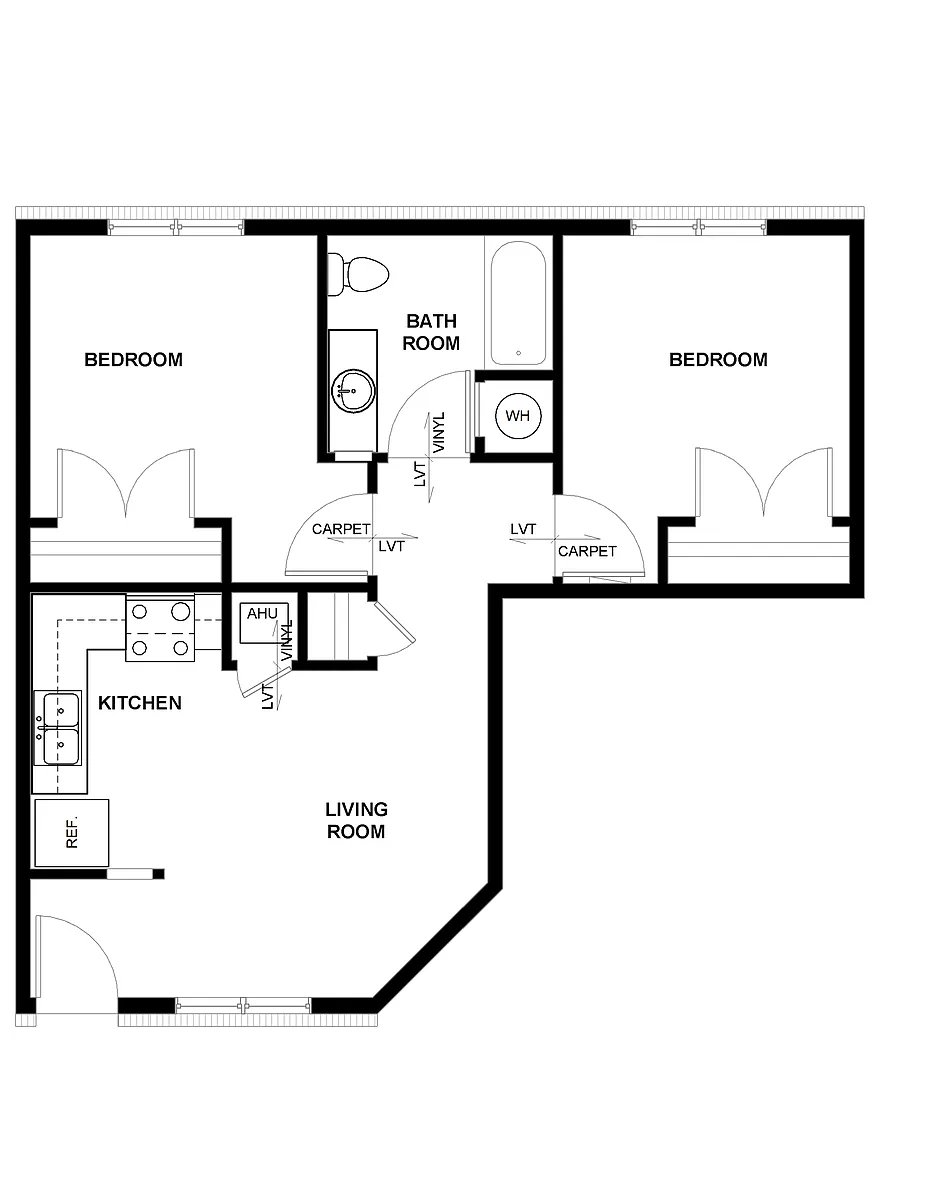 Floor plan 2 Bedroom