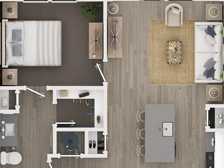Floor Plan (The Chateau) - 1 Bedroom (A2) The Sierra Floor Plan (The Chateau) - 1 Bedroom (A2) The Sierra