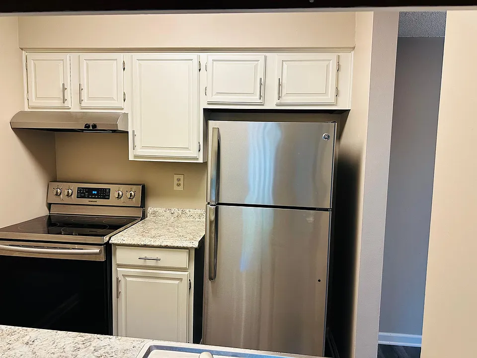 Kitchen with relatively new appliances