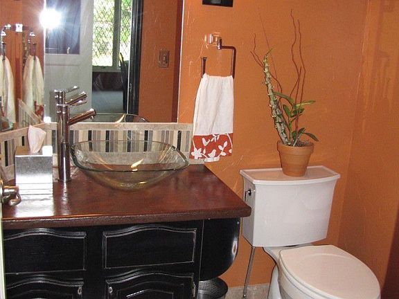 Guest Bath with Vessel Sink