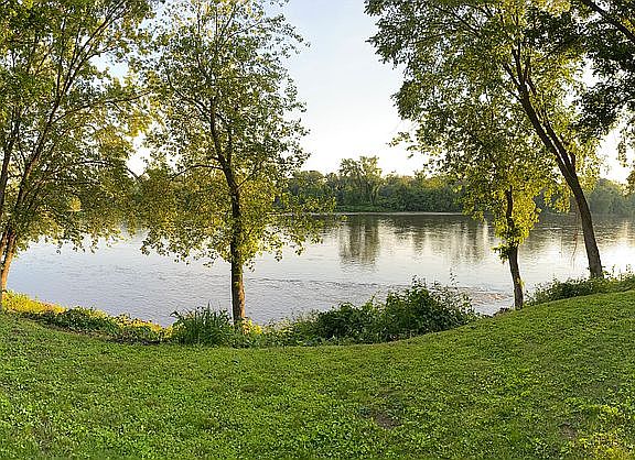 View from park across the st