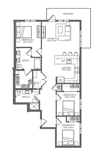 Floor plan B3 LUXE