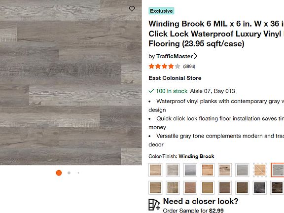 New laminate flooring.