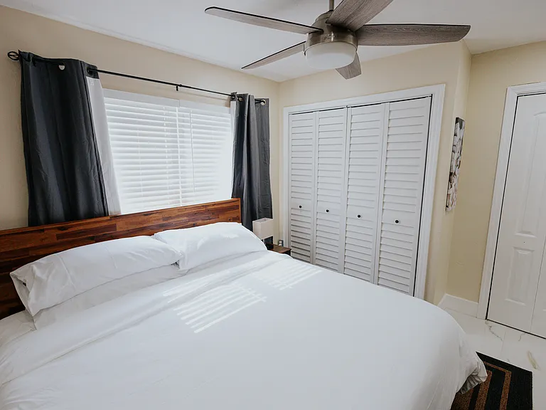 Bedroom with TV.