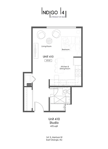 Floor plan Boutique Studio