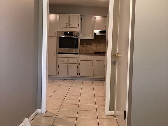 Entrance hall view of kitchen