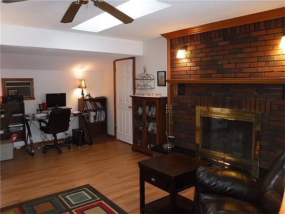 Desk are in L of living room