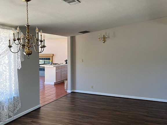 Living room to family room + kitchen