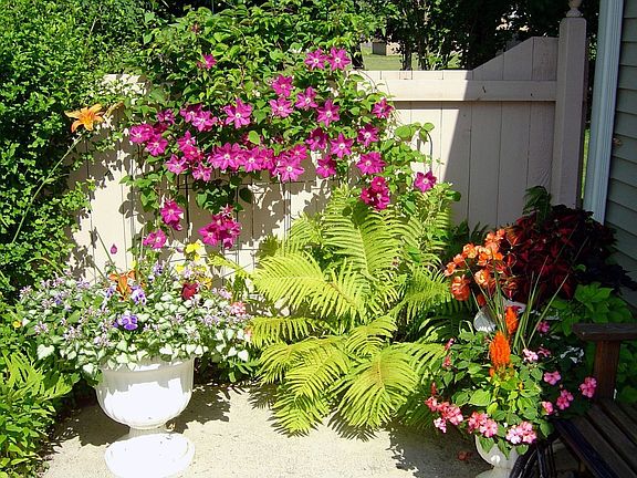 private,secured patio