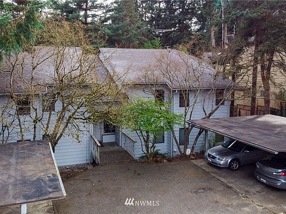 The white powder on roof is moss killer applied. 