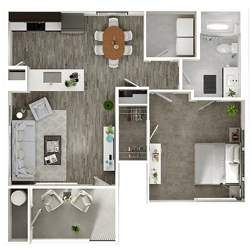Floor plan 1X1A
