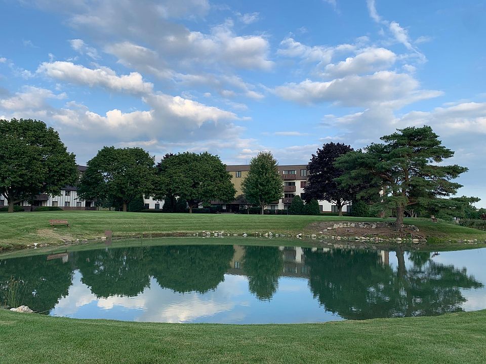 front view of the building from the pond side