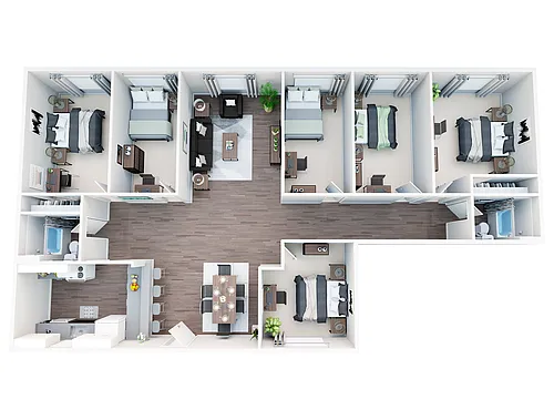 Floor plan 6X2