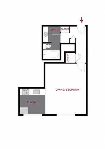 Floor plan Plan S - Studio