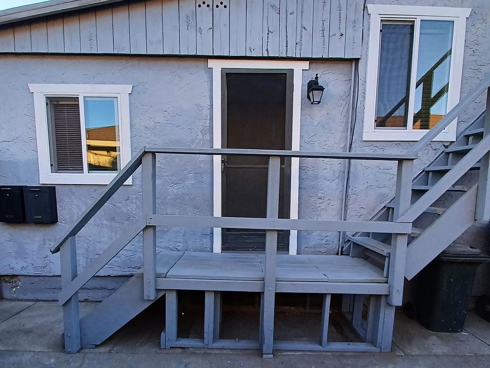 Outside entrance to unit