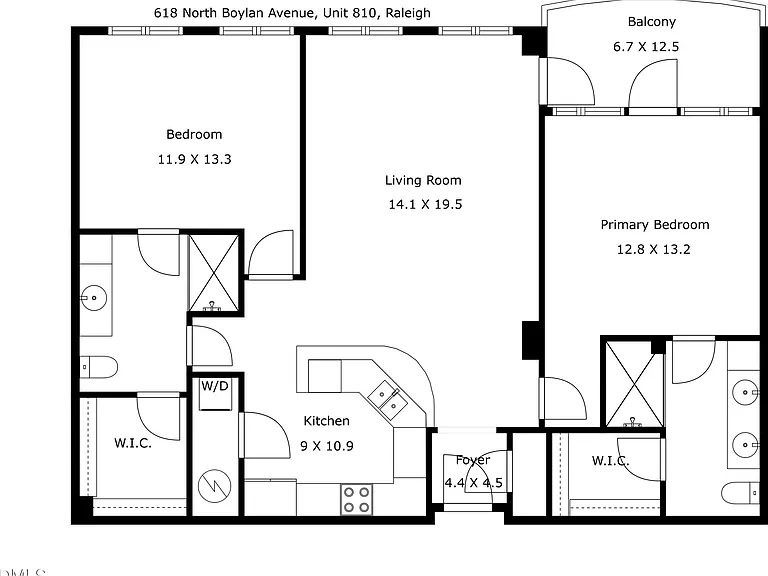 618 N Boylan Ave #810-A — Photo 44