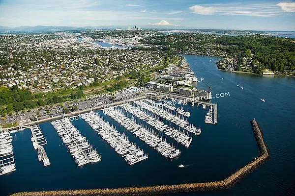 Aerial View of Shilshole and Ballard Area