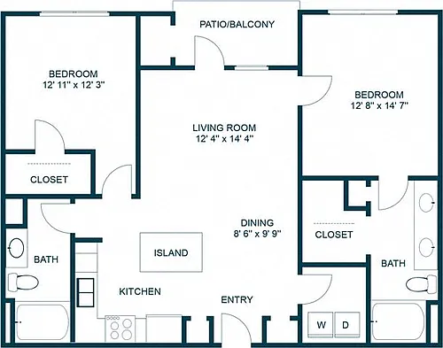 Floor plan B1 Renovated