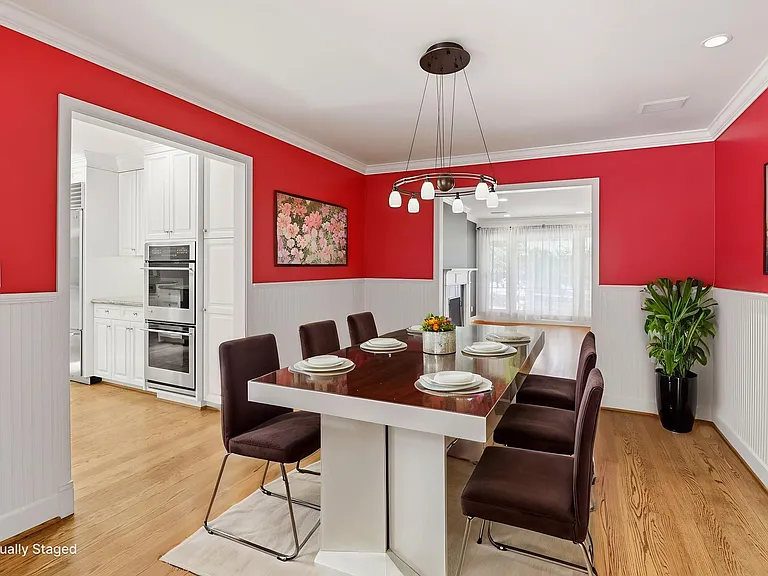 Dining room. Image digitally altered.