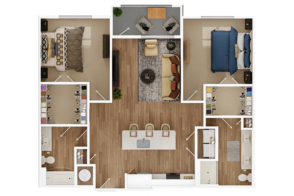 Floor plan 2C