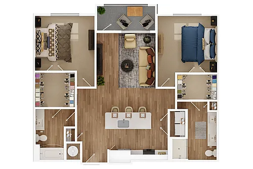 Floor plan 2C