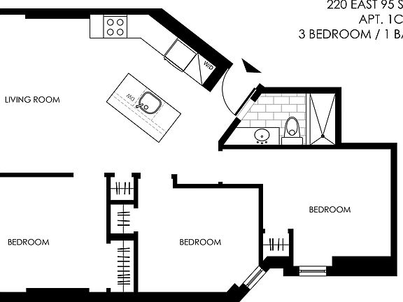 2nd image of 220 E 95th St APT 1C