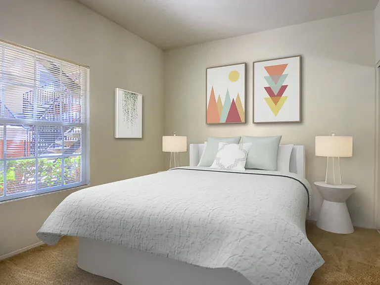 Carpeted Bedroom