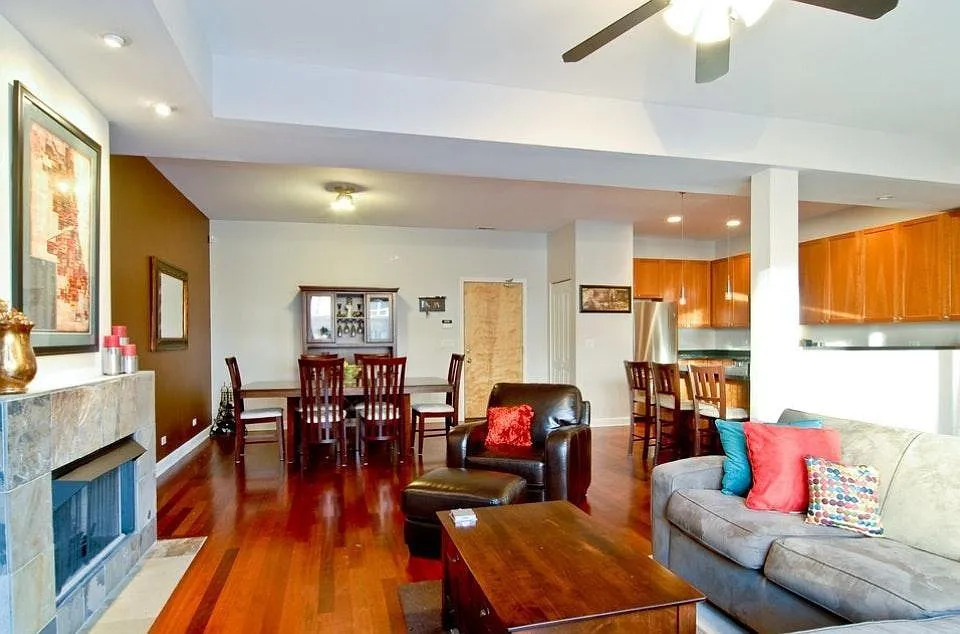 Living, Dining Room and Kitchen