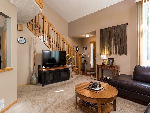 Stairs lead to nice loft 
