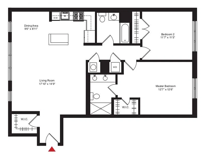 Floor plan bc13 2 Bed/2 Bath