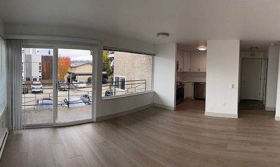 Eating area just off kitchen. Luxury vinyl plank flooring throughout.