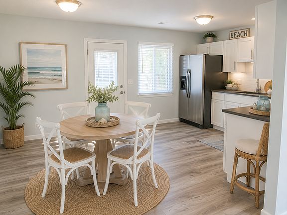 Kitchen has been virtually staged