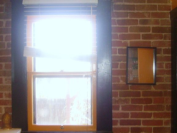 Exposed brick.